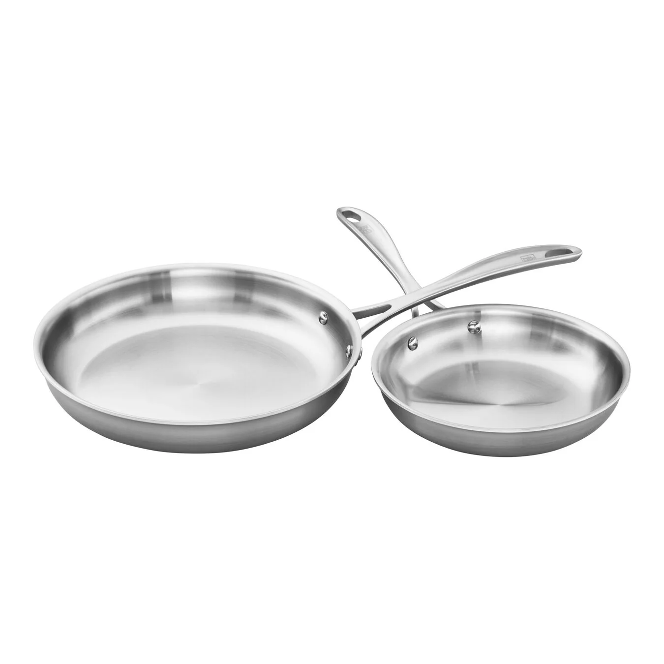 ZWILLING 2pc Stainless Steel Fry Pan Set, Spirit 3-Ply Series - Inhomebuy