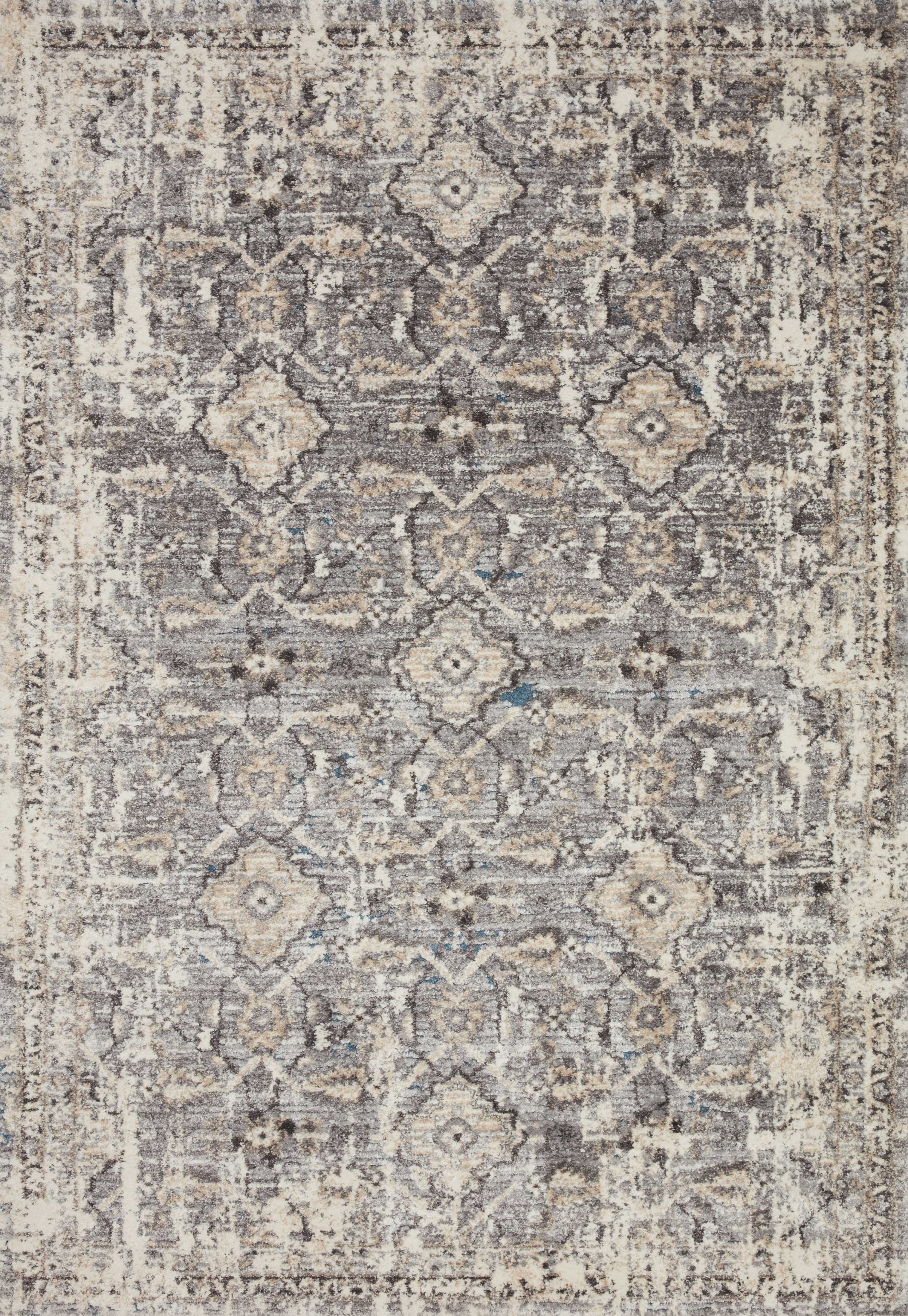 Loloi Rugs Theory Collection Rug in Natural, Grey - 7'10