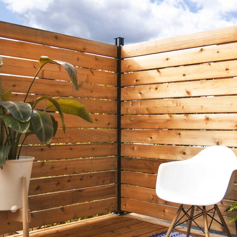 HOFT Solutions HOFT 3-in W x 73.5-in H Black Aluminum Outdoor Privacy Screen - Inhomebuy