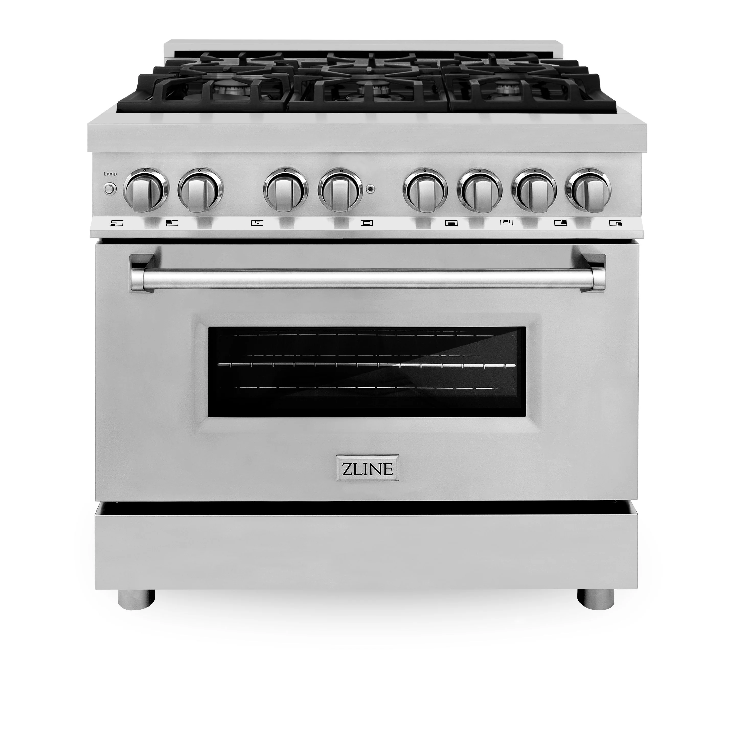 ZLINE Kitchen and Bath 36 in. Professional Gas Burner/Electric Oven Stainless Steel Range, RA36 - Inhomebuy