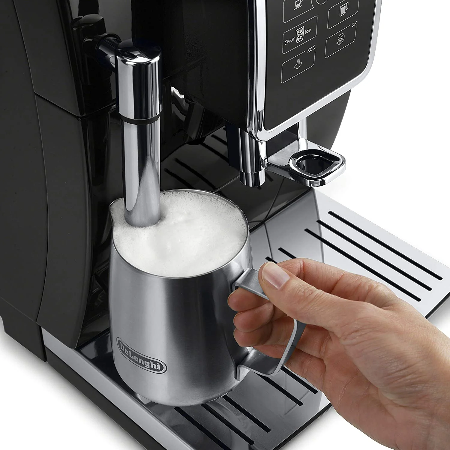 DeLonghi Dinamica Automatic Espresso Maker: with iced-coffee, black | ECAM35020B - Inhomebuy