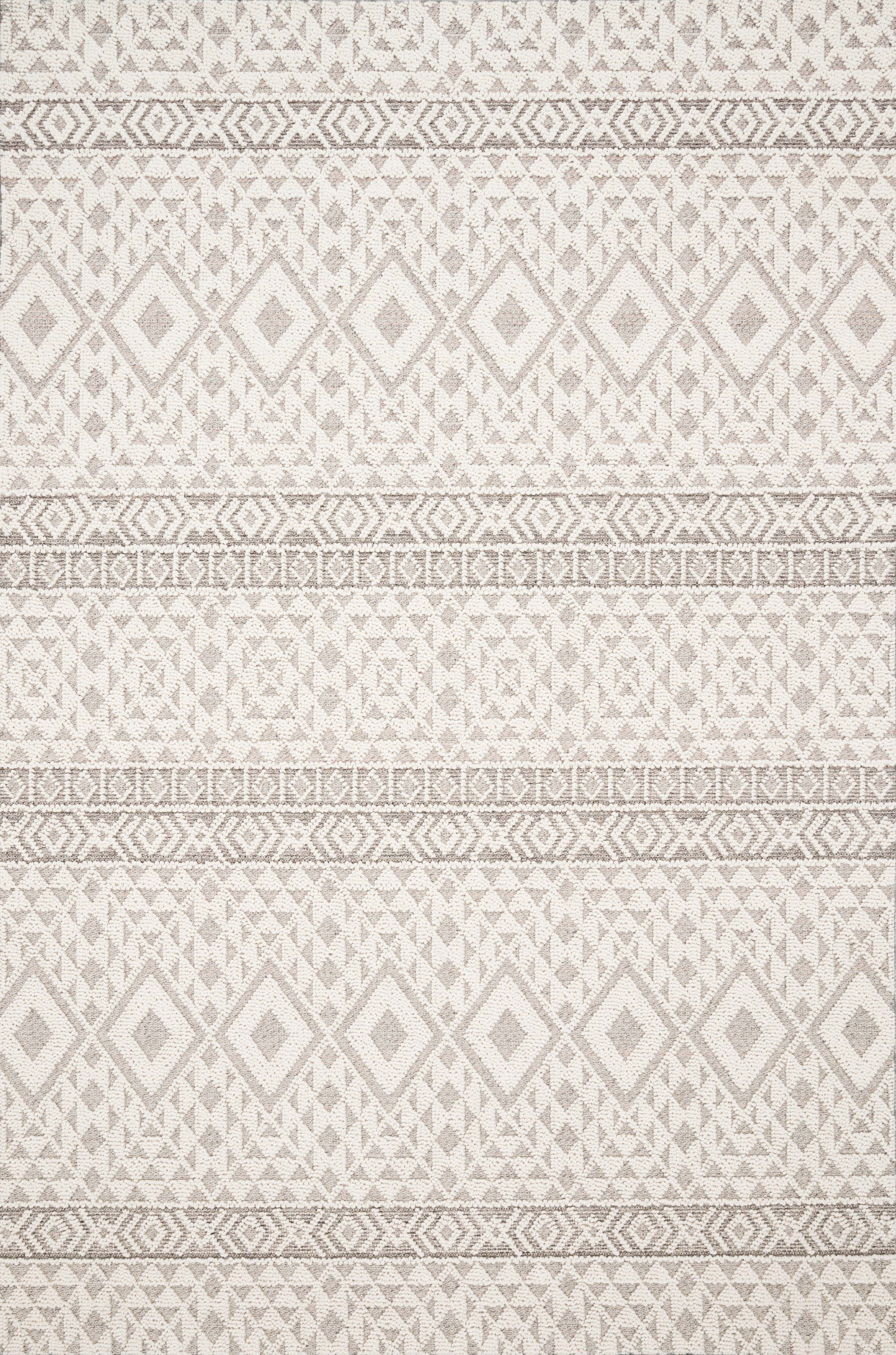 Loloi Rugs Cole Collection Rug in Silver, Ivory - 7'10