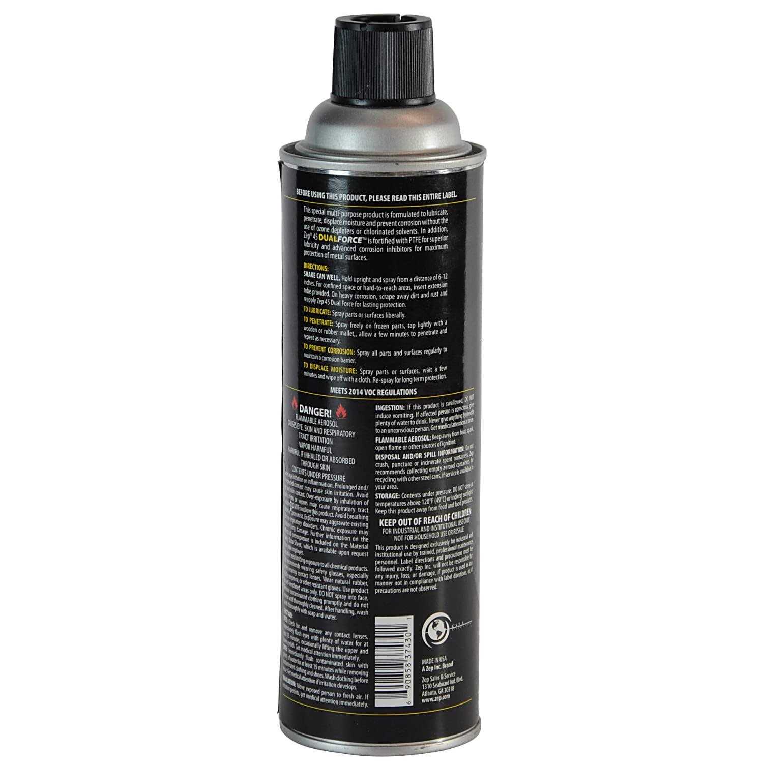 Zep 45 Dual-Force Lubricant/Penetrant 374301 - Inhomebuy