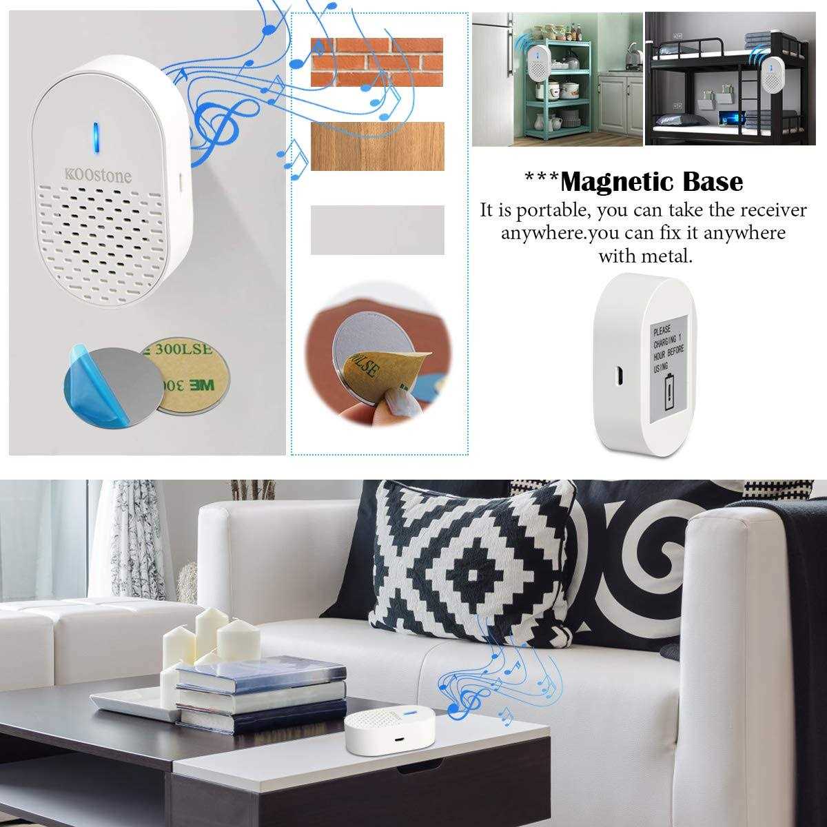 Door Chime for Business When Entering Wireless Door Window Contact Sensor Alarm - Inhomebuy