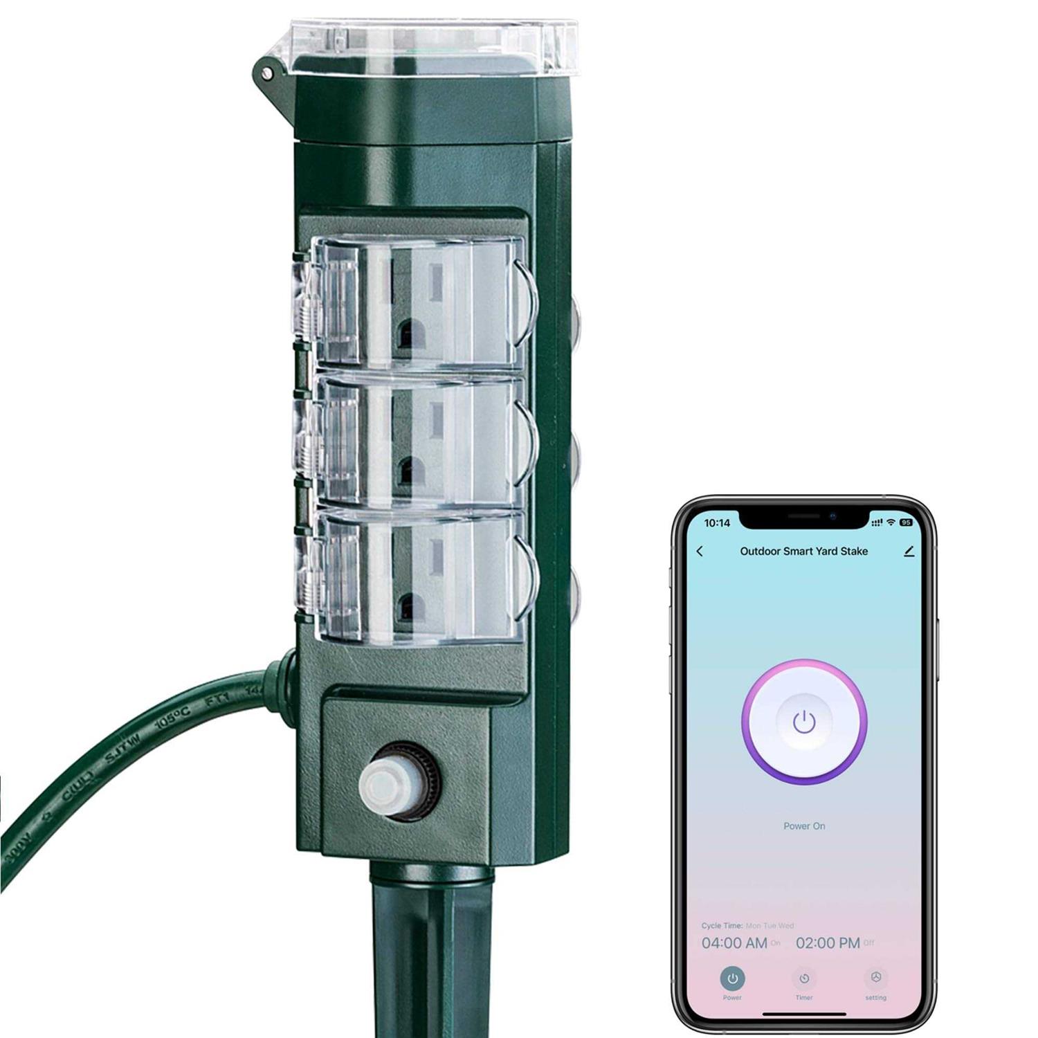 Outdoor Smart Plug Etekcity Outdoor WiFi Outlet with 2 - Inhomebuy