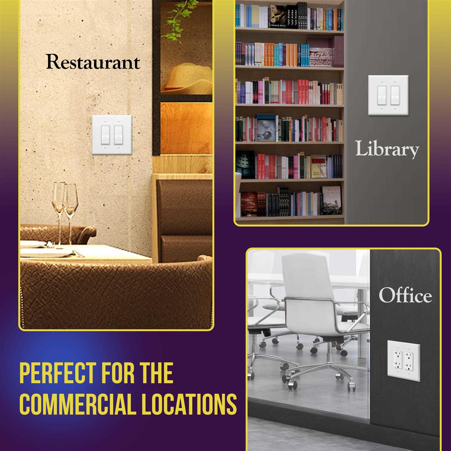 Enerlites Decorator Receptacle Residential Grade Wall Outlet 15A 125V - Inhomebuy