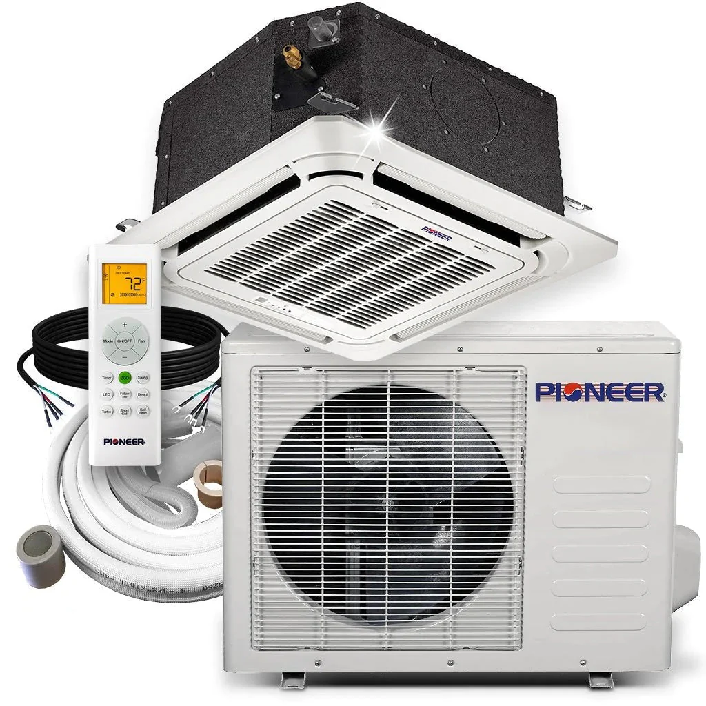 Pioneer® 24,000 BTU 20 SEER 8-Way Compact Cassette Air Handler, CYB024GMFILCAD-25 - Inhomebuy