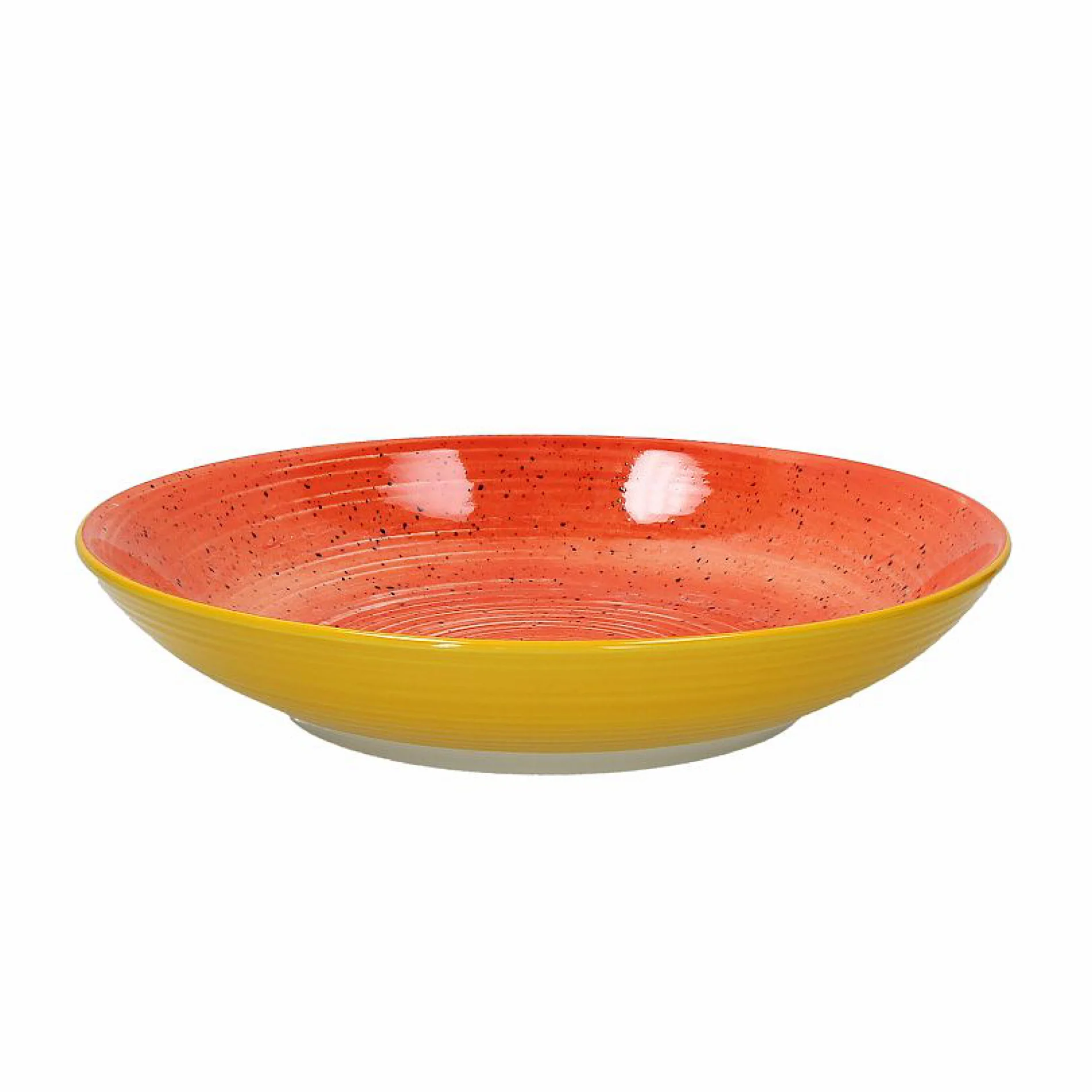 Linea Portata Deep Round Platter 32cm Orange - Inhomebuy