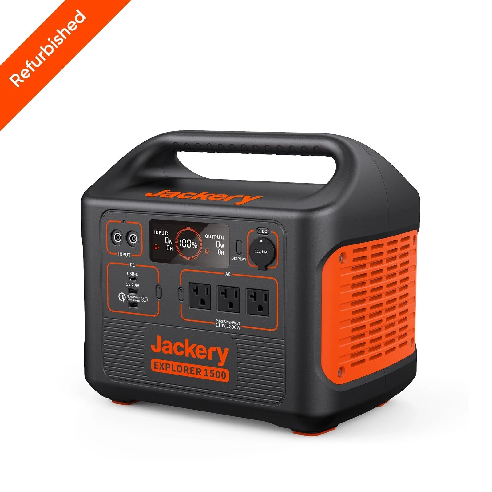 【Restored】Jackery Portable Power Station Explorer 1500, 1534Wh Portable Generator - Inhomebuy