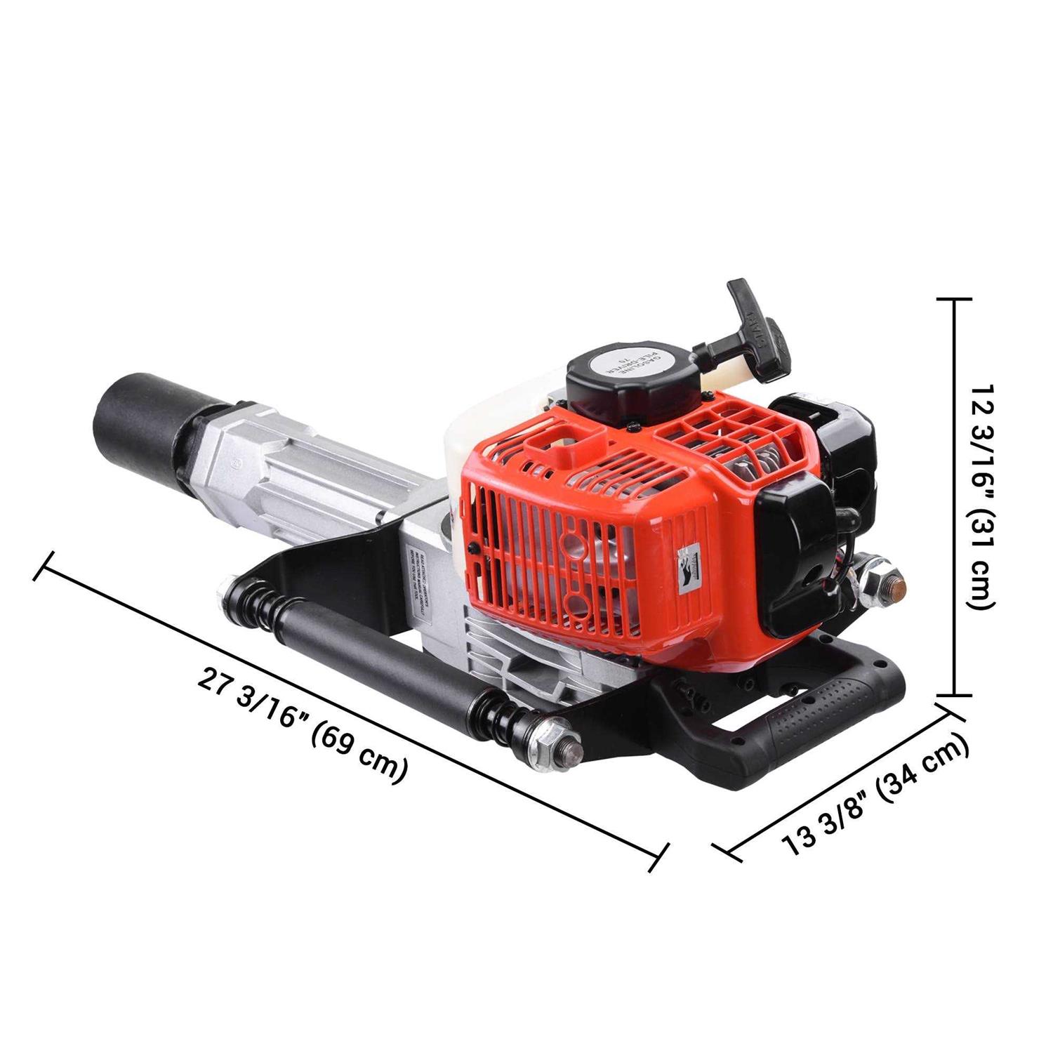 Yescom 12 Earth Auger Bit Fence Post Hole Digger Drill Bit for Gardening Projects - Inhomebuy