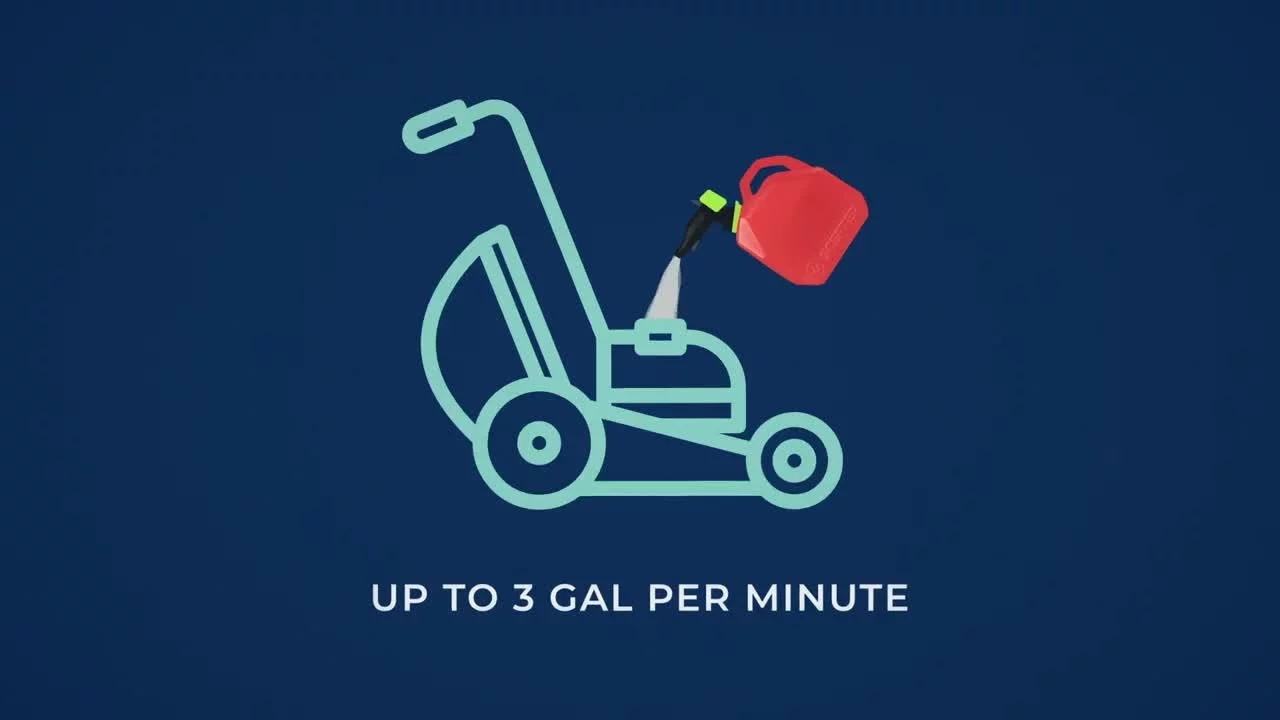 Scepter 1 Gallon SmartControl Gas Can, FR1G102, Red Fuel Container - Inhomebuy