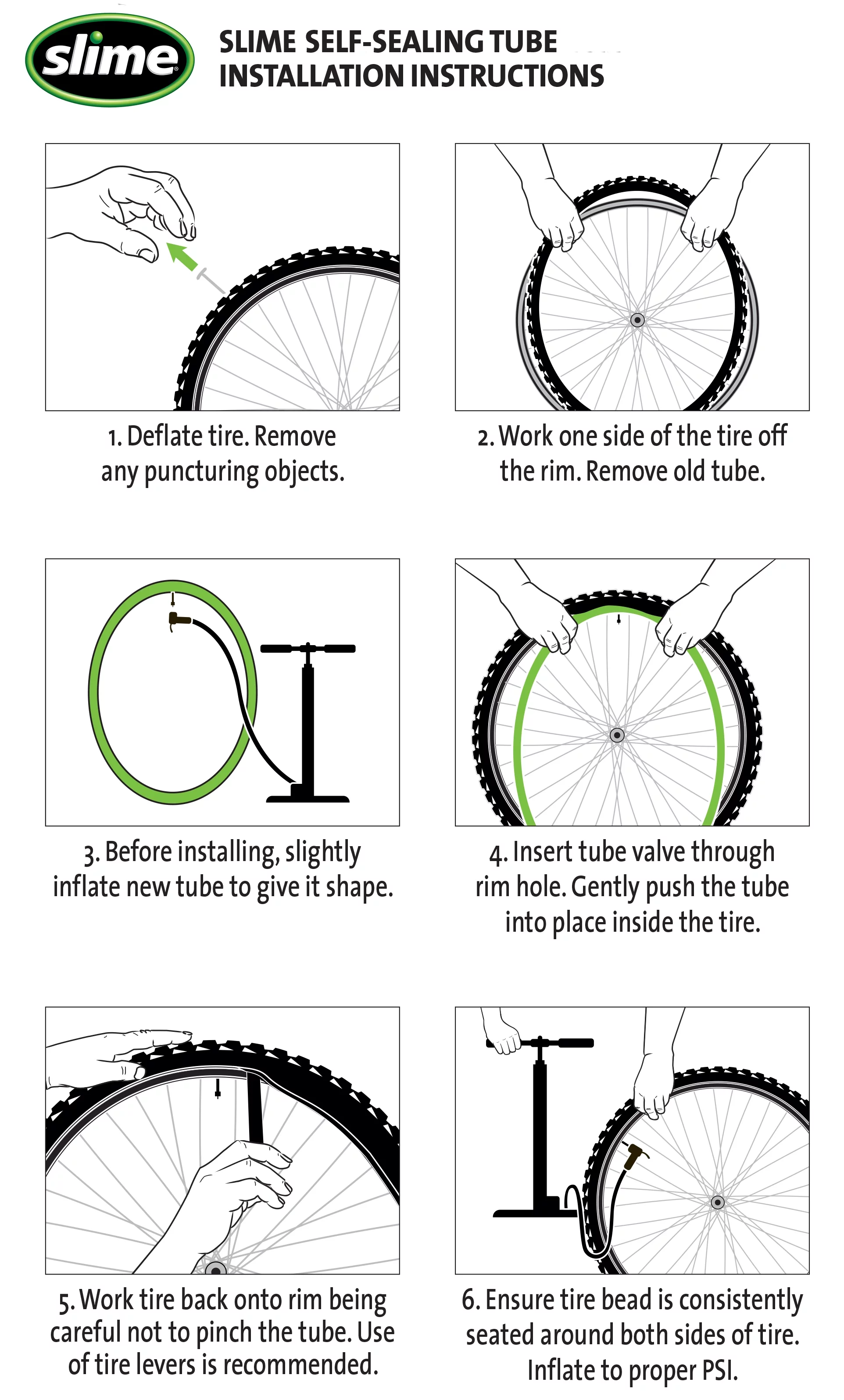 Slime Extra Strong Self-Sealing Bicycle Tube Schrader 1 3/8