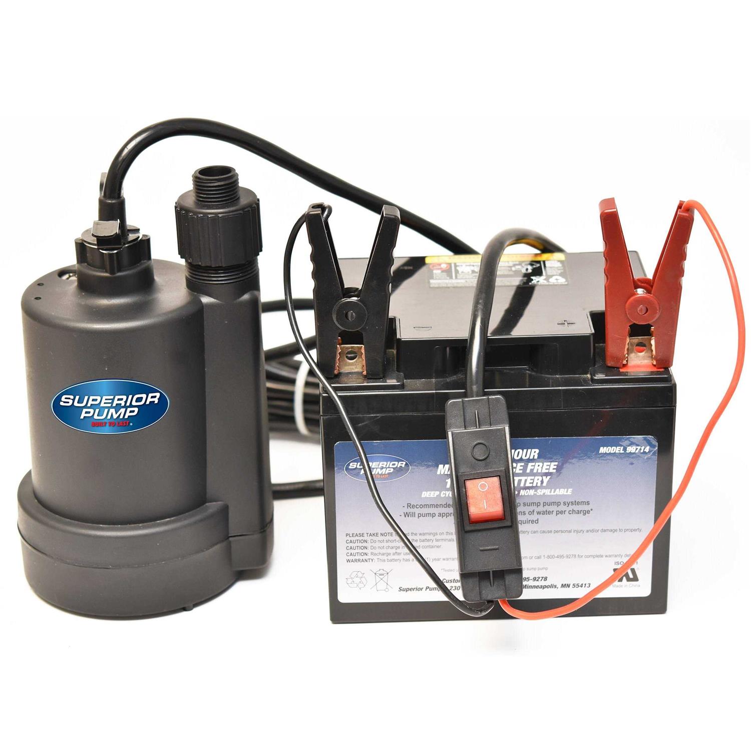Superior Pump 1/4 HP Submersible Thermoplastic Utility Pump Kit - Inhomebuy