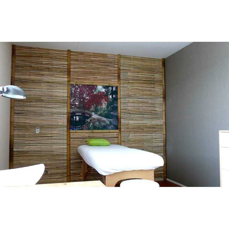 MGP 96 in. H Slat Bamboo Roll Garden Fence - Inhomebuy