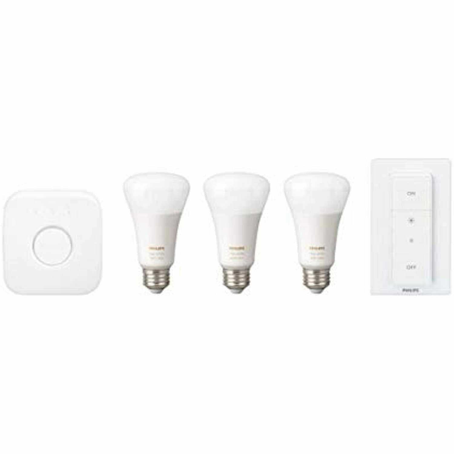 Philips Hue White A19 Bluetooth 75W Smart LED Starter Kit - Inhomebuy