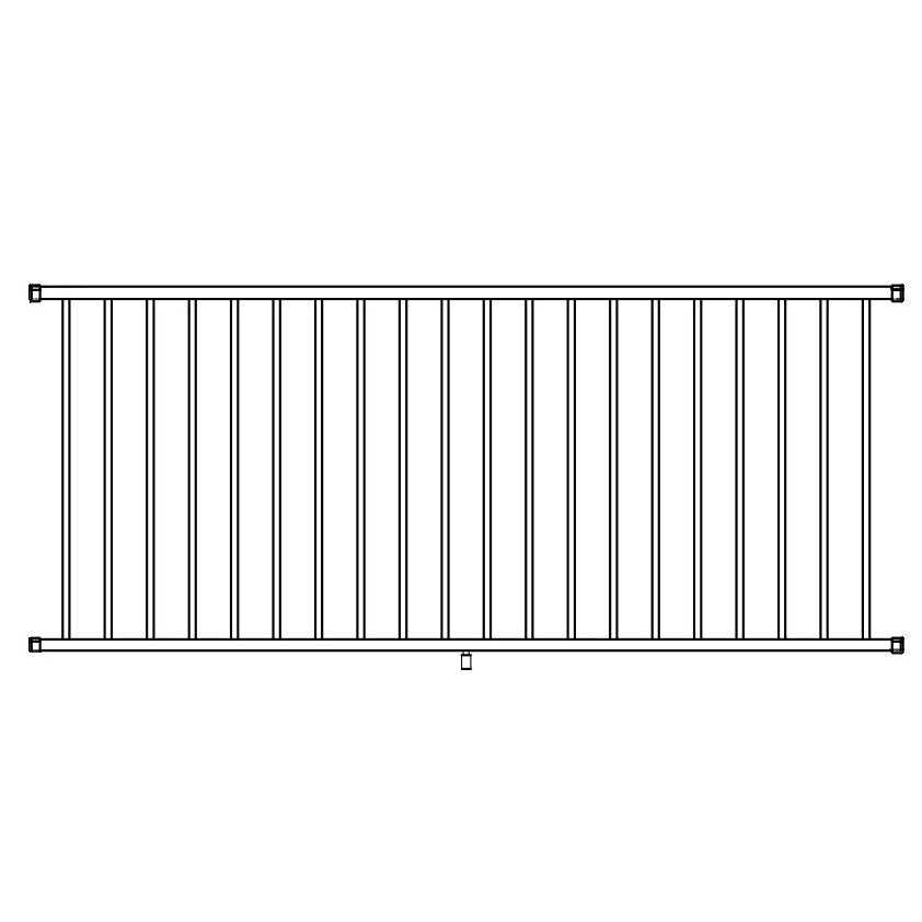 Westbury C10 Tuscany 36 in. Aluminum Rail Kit Level - Inhomebuy