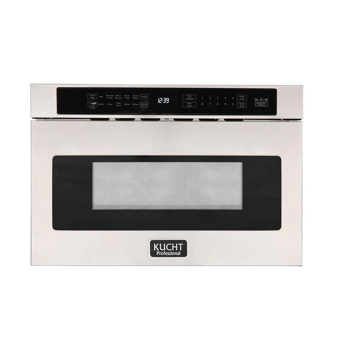 Kucht 24 in. 1.2 Cu. Ft. Microwave Drawer In Stainless Steel, KMD24S - Inhomebuy