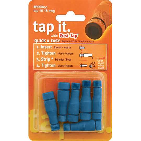 Posi-tap Connectors 20-22 Gauge Wire - Inhomebuy