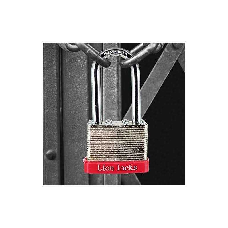 Lion Locks 12 Keyed-Alike Padlocks w/ 1.25” Shackle Keys - Inhomebuy