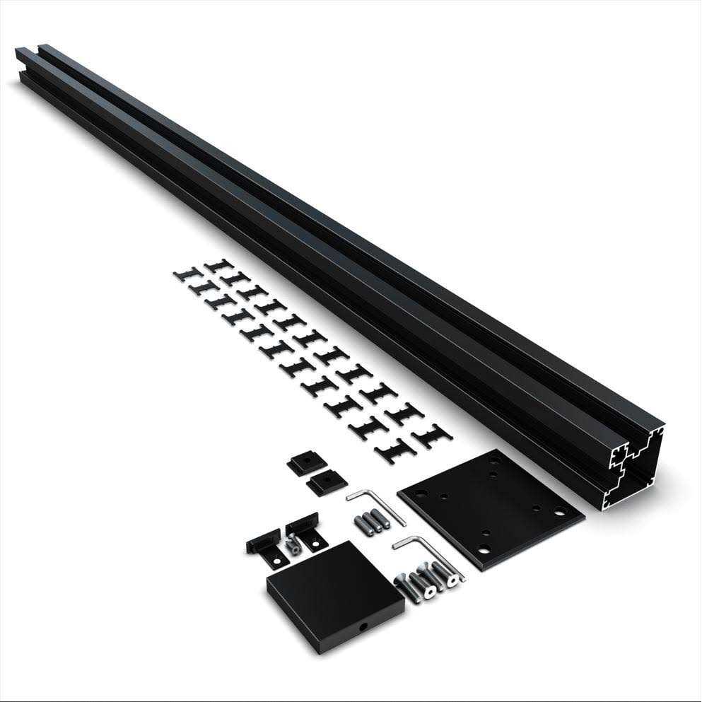 HOFT Solutions HOFT 3-in W x 73.5-in H Black Aluminum Outdoor Privacy Screen - Inhomebuy