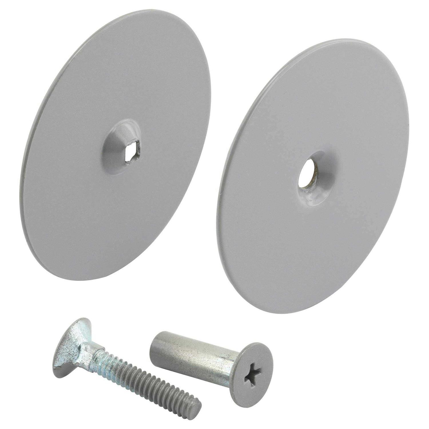 Prime-Line U 9513 12 in. Gray Painted Steel Constructed Latch Shield - Inhomebuy