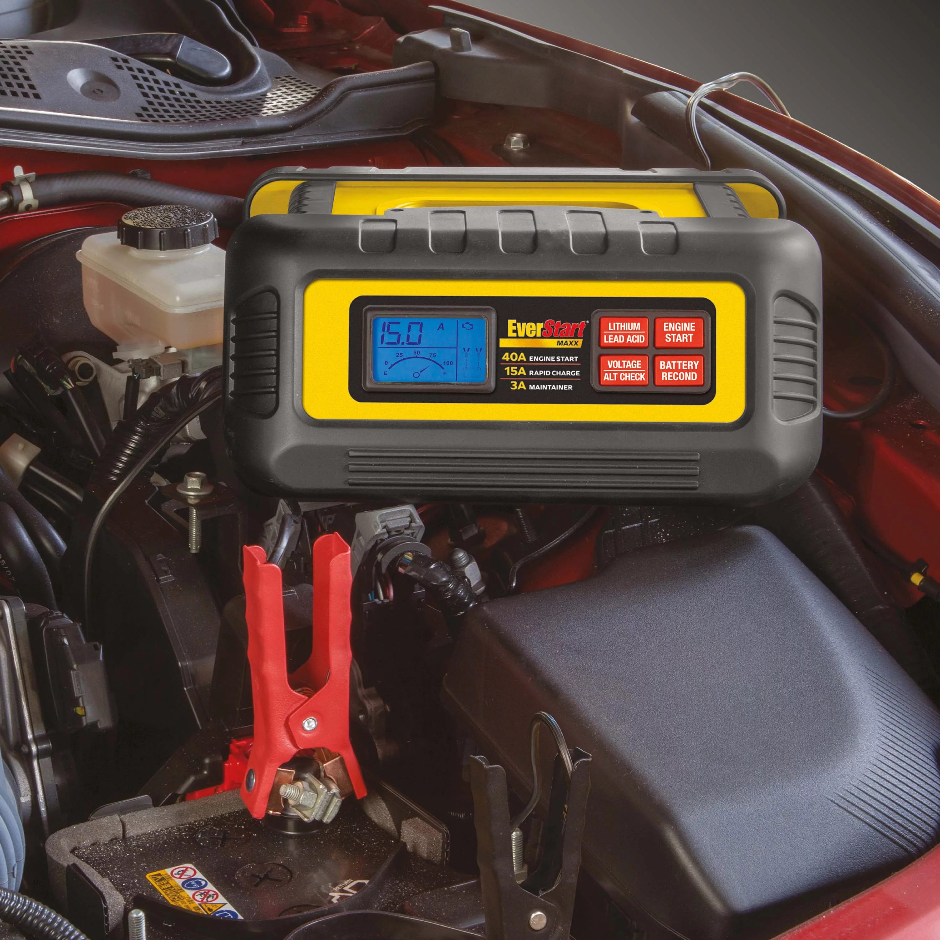 EverStart Maxx 15 Amp Battery Charger and Maintainer with 40 Amp Engine Start (BC40BE) - Inhomebuy
