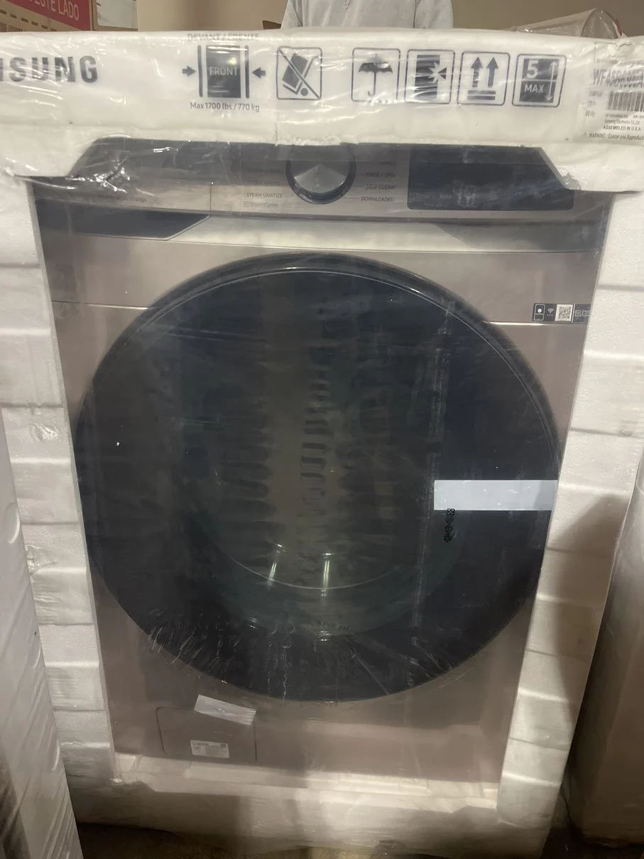 SAMSUNG 27 IN 5.2 CU FT. FRONT LOAD WASHER WITH SUPERSPEED FEATURE - WF45B6300AP/US - Inhomebuy