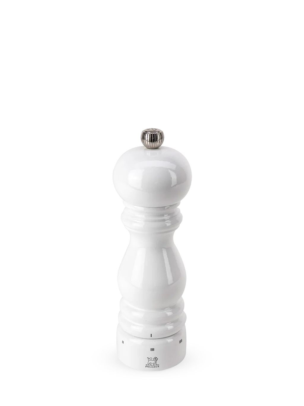 Peugeot Paris u'Select Salt Mill in Wood White Lacquered 18 cm - 7in - Inhomebuy