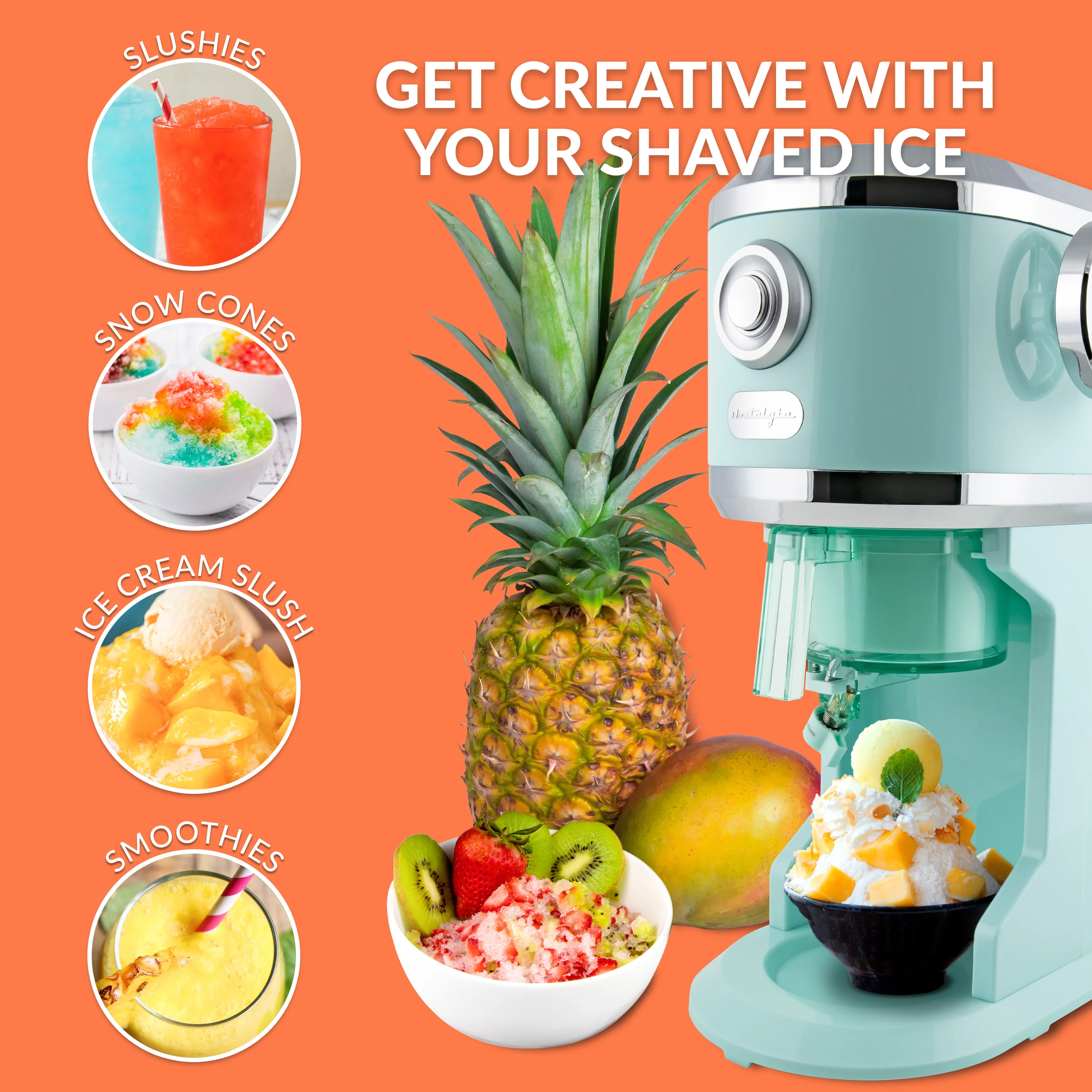 Classic Retro Ice & Frozen Fruit Ice Shaver - Inhomebuy