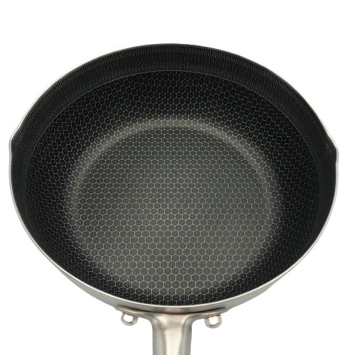 Healthy Bear SUS Hybrid Wok: 28cm with glass lid | BC-HW28G - Inhomebuy