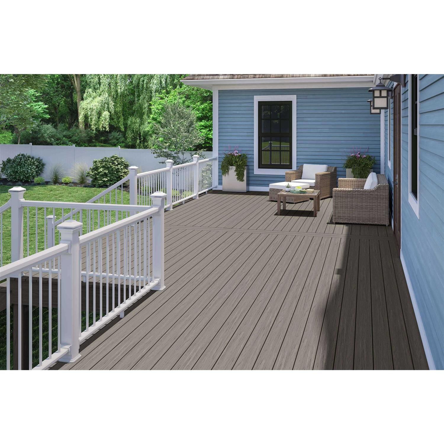 Deckorators Venture 0.4375-in x 11.25-in x 12-ft Composite Fascia Deck Board - Inhomebuy