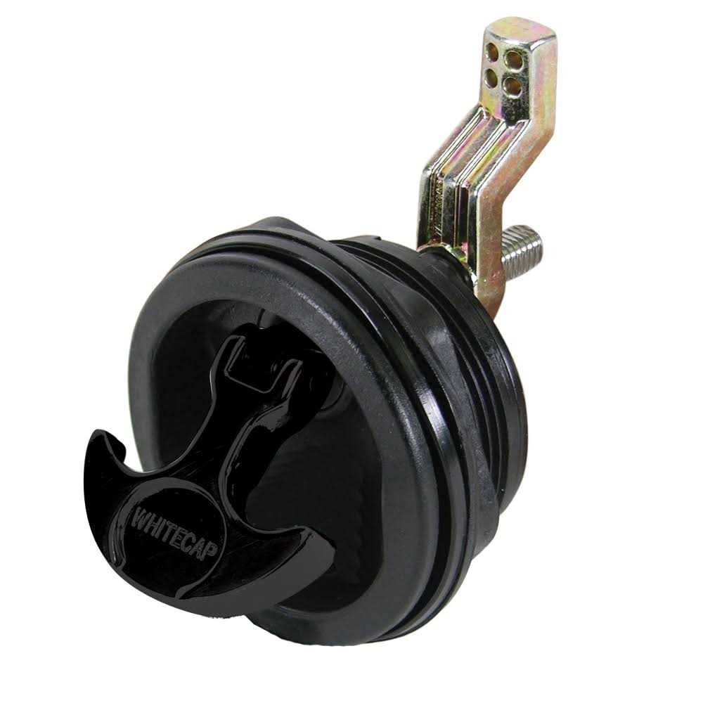 Whitecap T-Handle Latch Chrome Plated Zamac/White Nylon - Inhomebuy