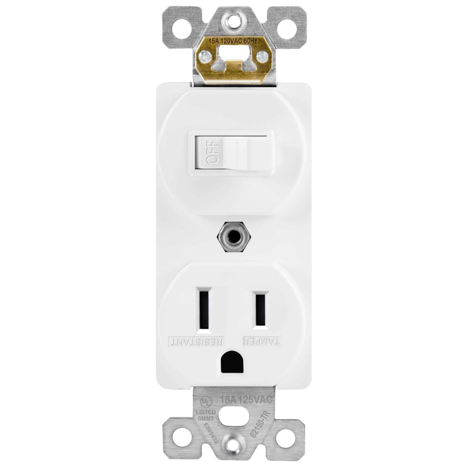 Enerlites 15 Amp Decorator Duplex Outlet Receptacle - Inhomebuy