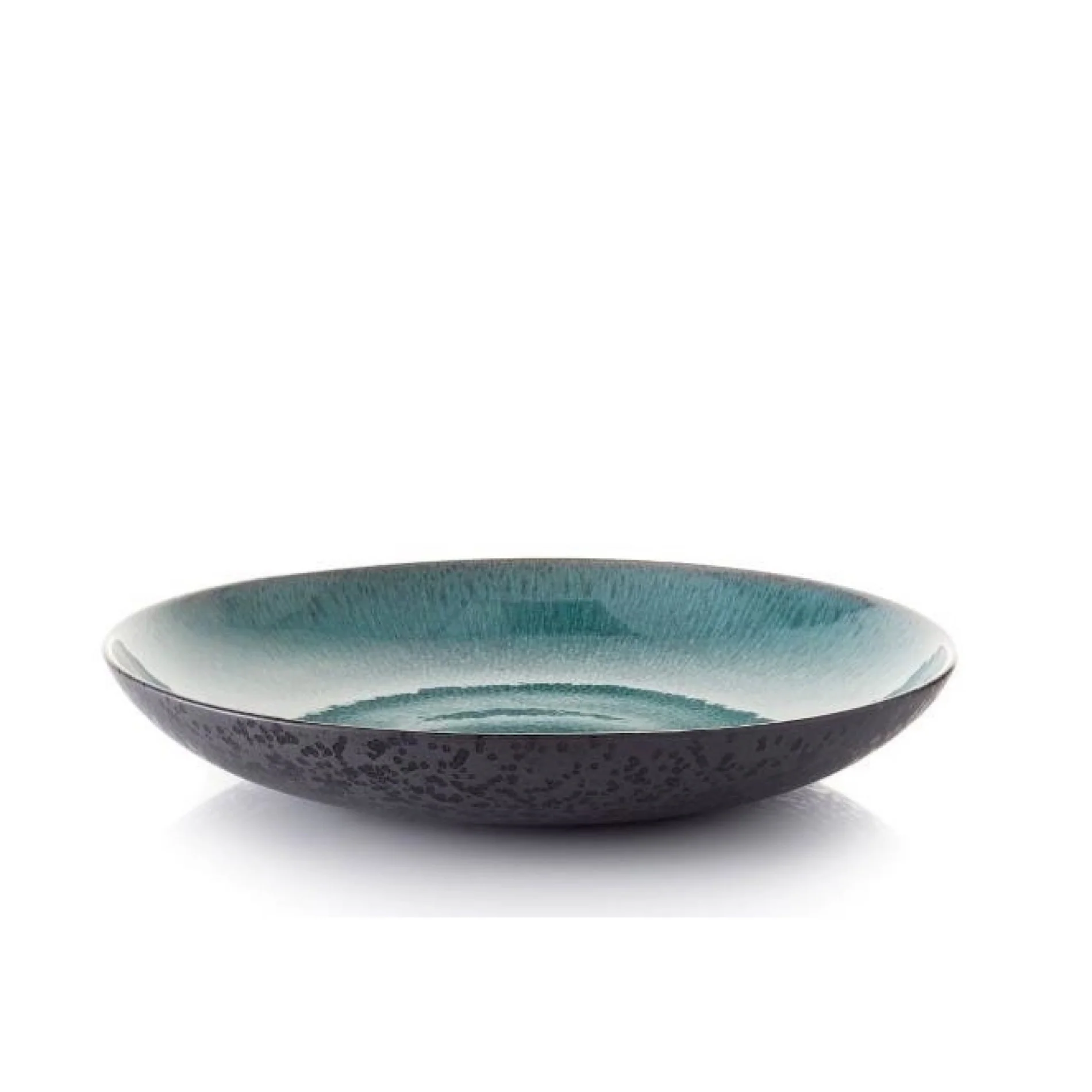 Stoneware Serving Dish 40 cm Black Green - Inhomebuy