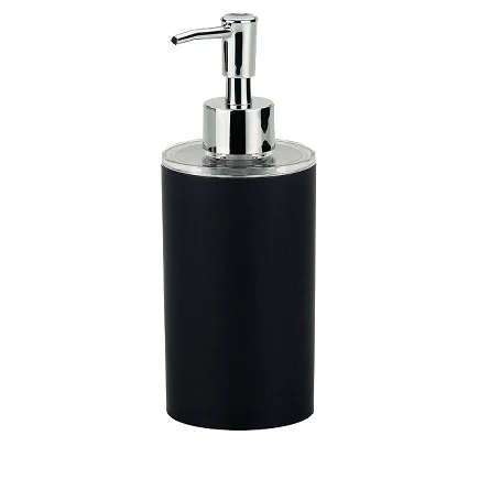 Liquid Soap Dispenser Dark ABS Plastic Black - Inhomebuy
