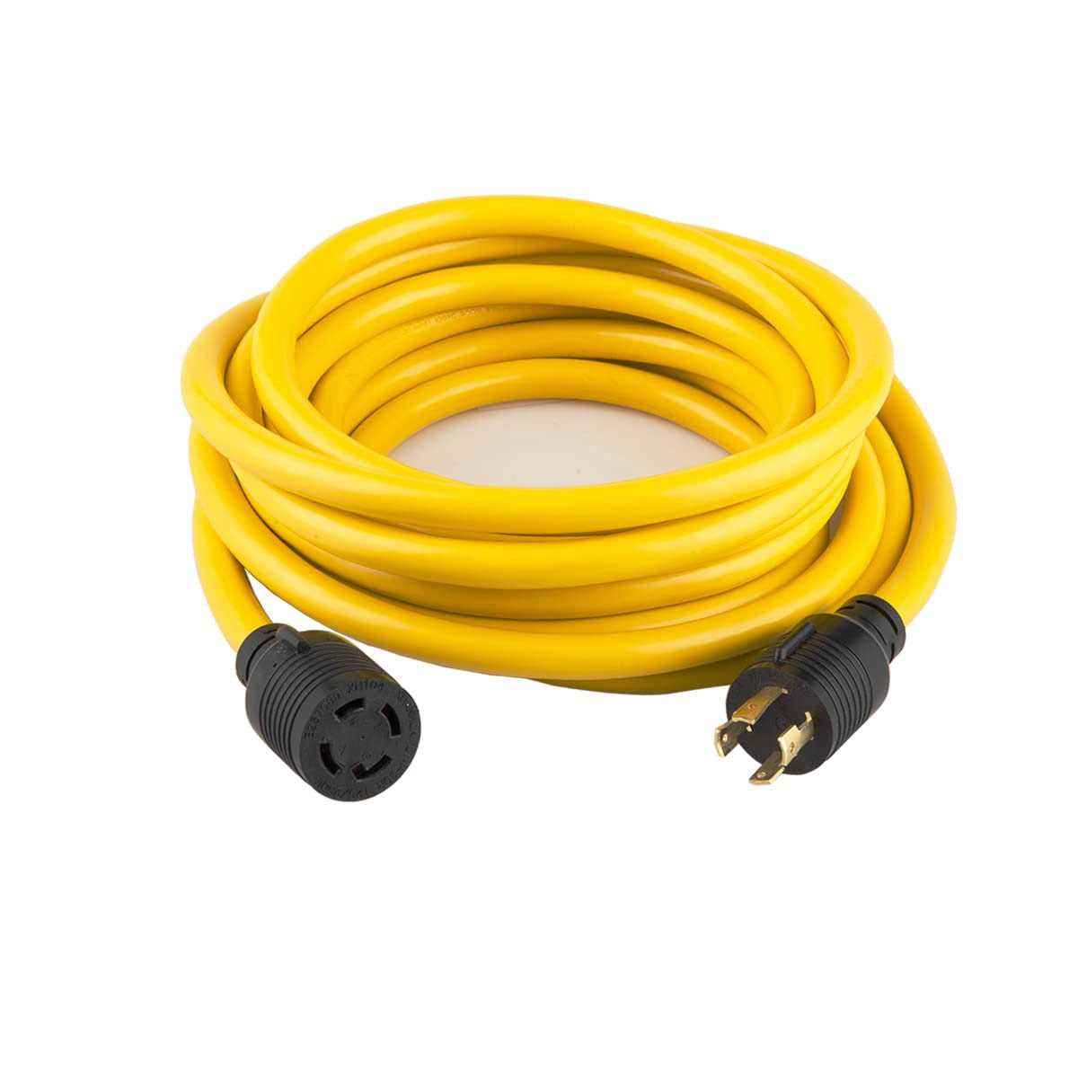 Yodotek Heavy Duty Generator Locking Power Cord NEMA L14-30P/L14-30R,4 Prong 10 Gauge Sjtw Cable - Inhomebuy