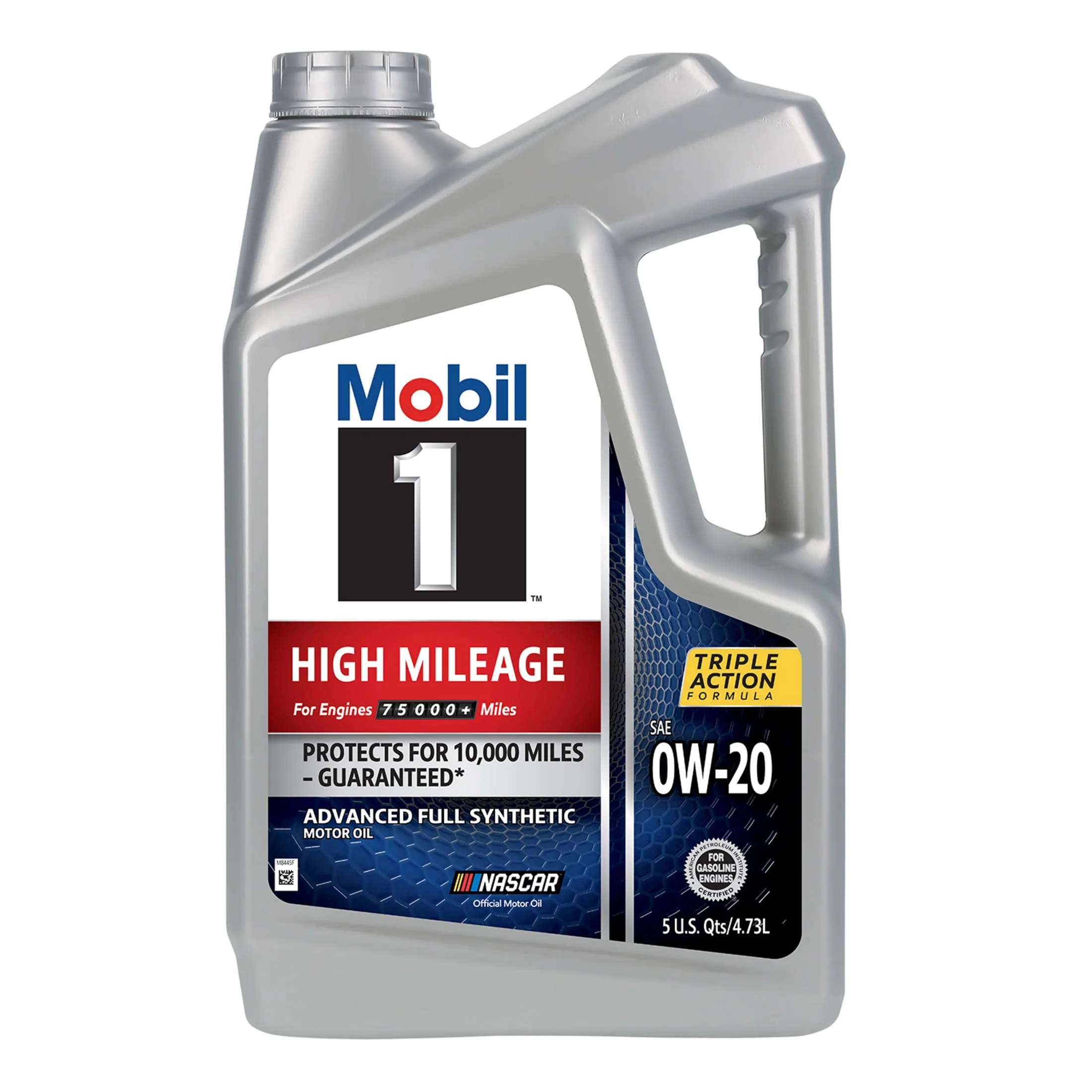 Mobil 1 High Mileage Full Synthetic Motor Oil 0W-20, 5 Quart - Inhomebuy