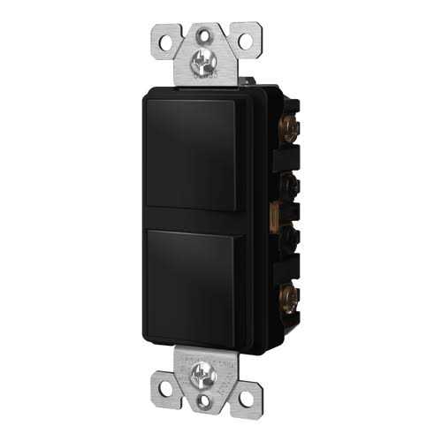 Enerlites Double Decorator Switch Cover Two Gang Outlet Wall Plate 8832 - Inhomebuy