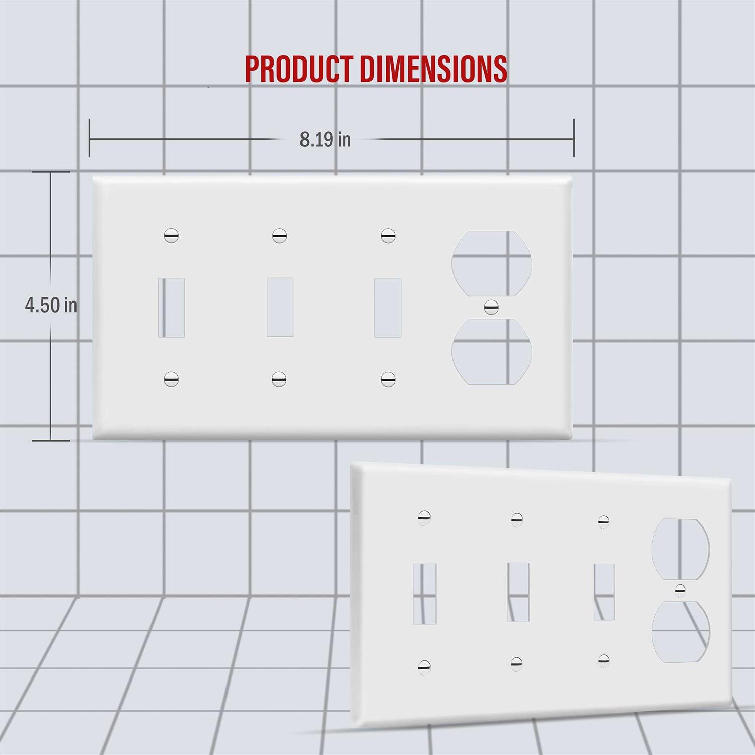 Enerlites 975501-C Screw Cap Floor Box Cover 4 Diameter - Inhomebuy