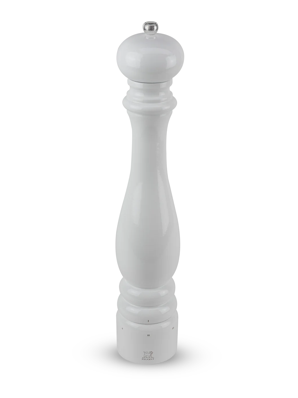 Peugeot Paris u'Select Pepper Mill in Wood White Lacquered 40 cm - 16 in - Inhomebuy