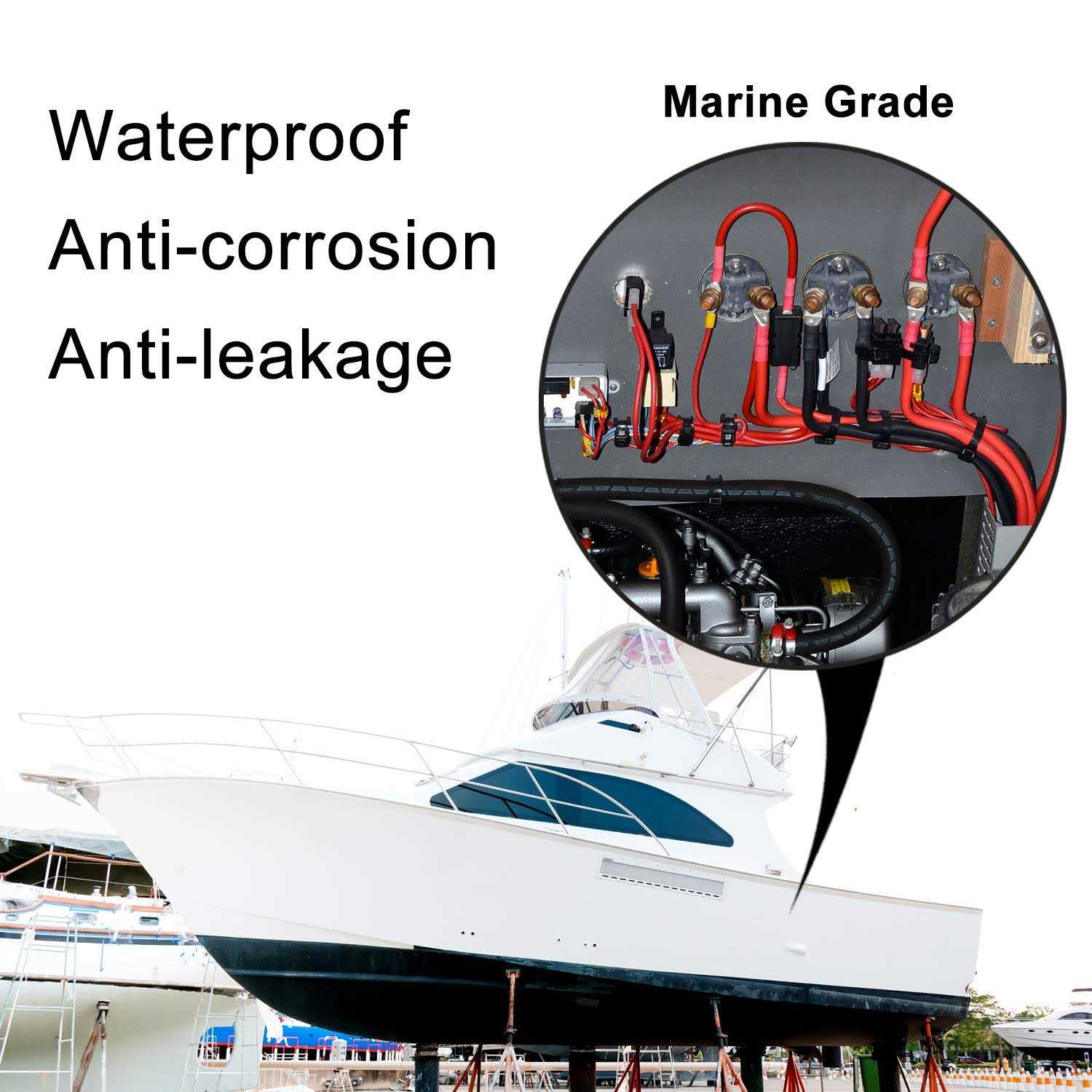 Xhf 3:1 Waterproof Heat Shrink Tubing Marine Grade Wire Cable Adhesive Lined Tube Insulation Seal Against Moisture Corrosion and - Inhomebuy