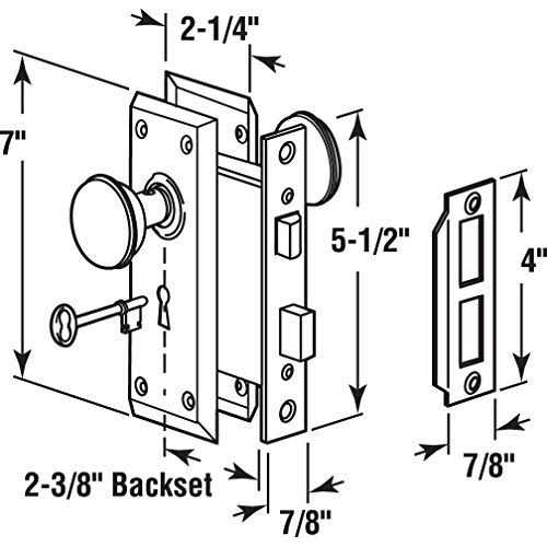 Prime-Line Security Oil Rubbed Bronze Mortise Lockset 1-3/4 - Inhomebuy