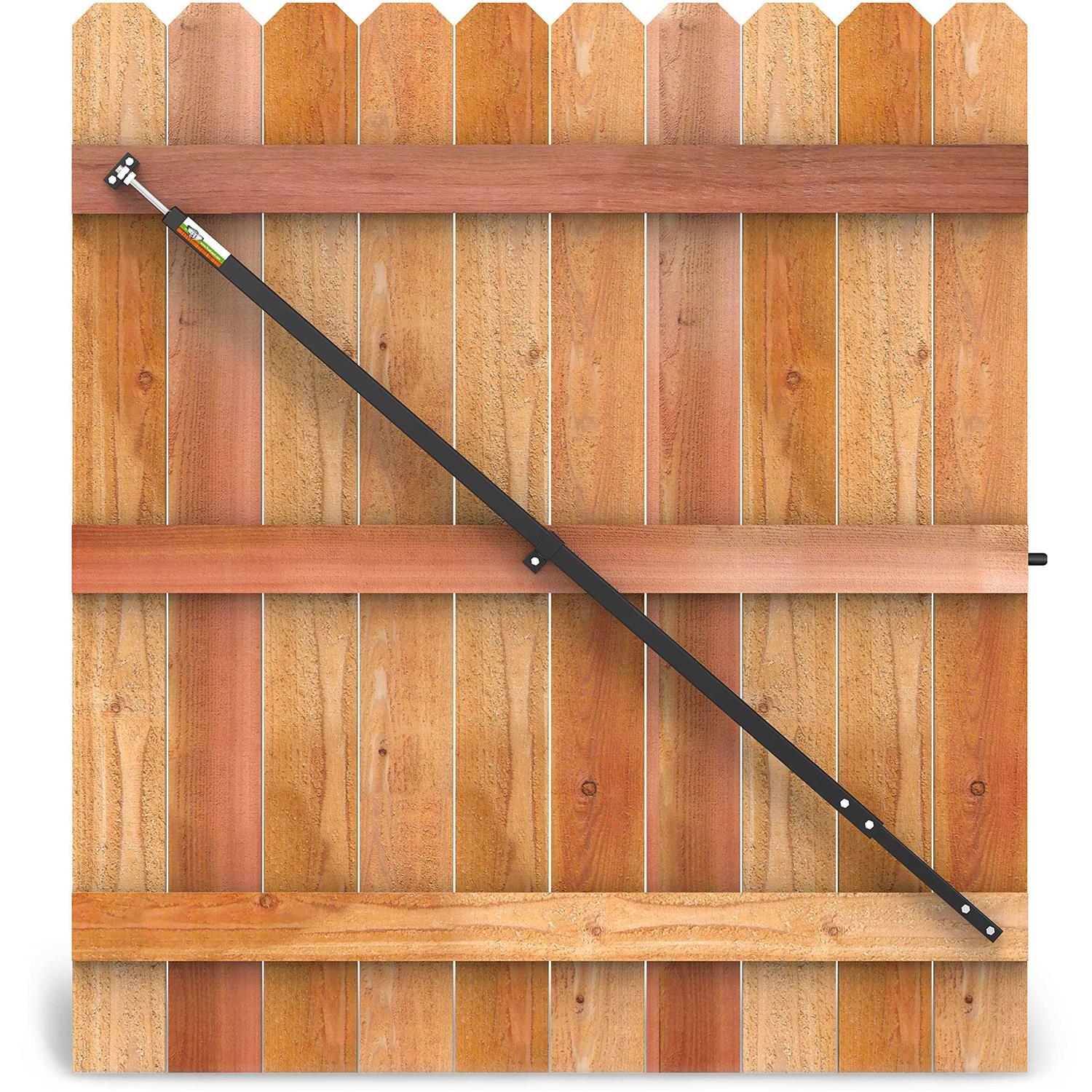 True Latch Telescopic Gate Brace Wood Privacy Fence Anti Sag Gate Kit - Inhomebuy