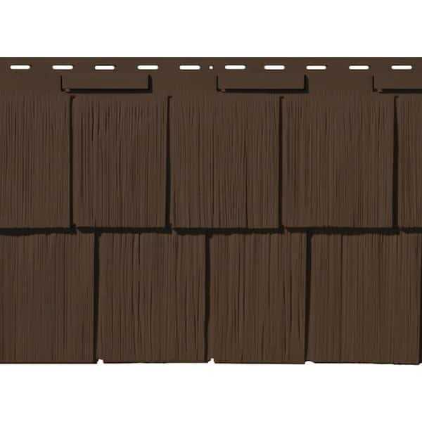Novik Shake RS 14.5 in. x 48.75 in. Rough Sawn Shake Plastic Shake Vinyl Siding - Inhomebuy