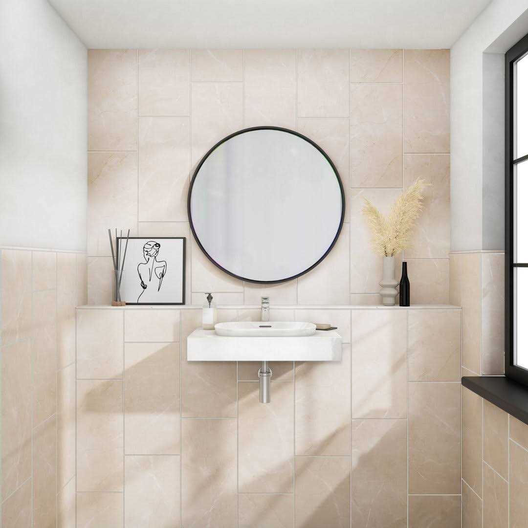 Daltile Octagon & Dot Matte White/Black Gloss Dot Tile & Stone 6501 2OCT21MS1P2 - Inhomebuy