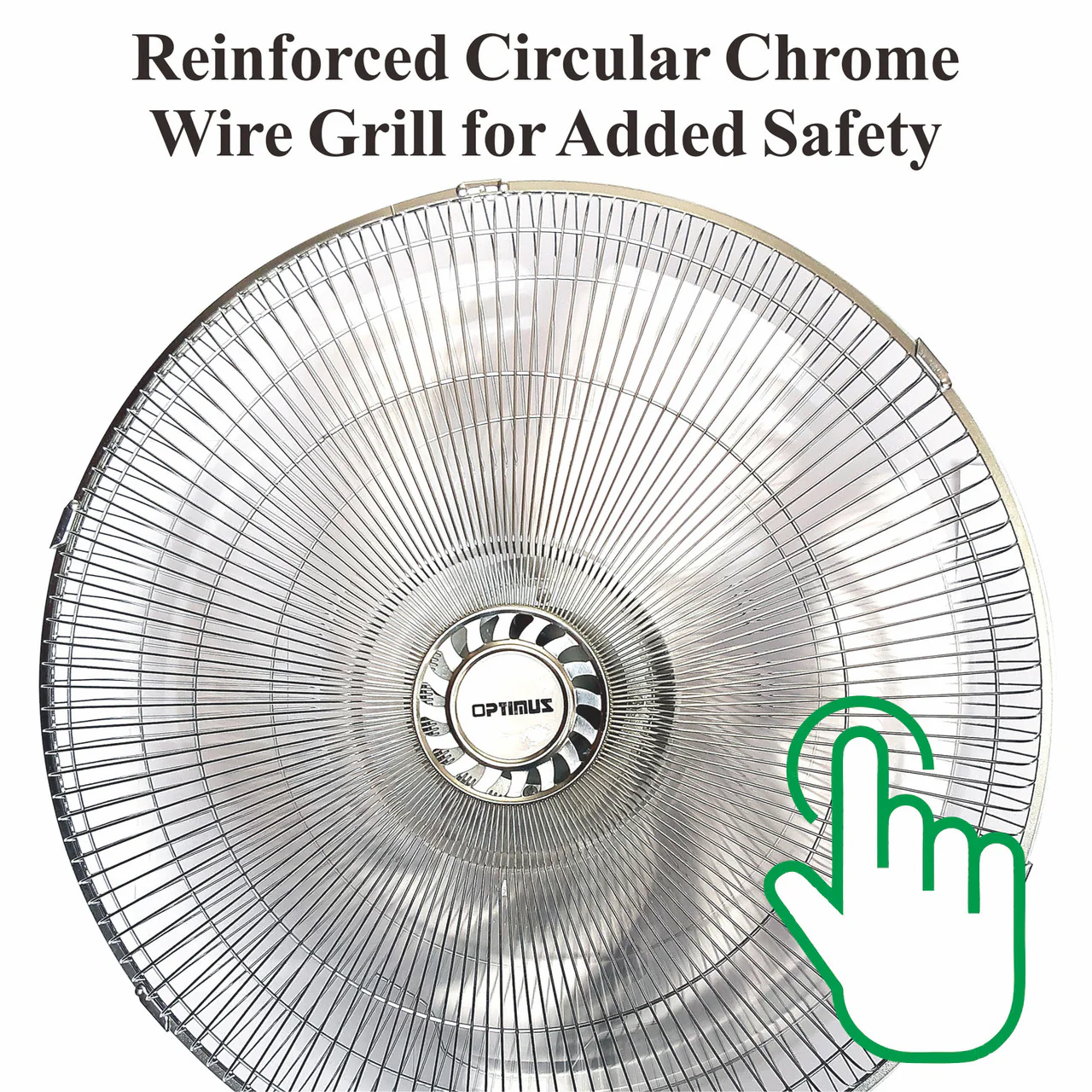 Optimus Wall-Mounted Fan High Velocity 18'' | F-4187 - Inhomebuy