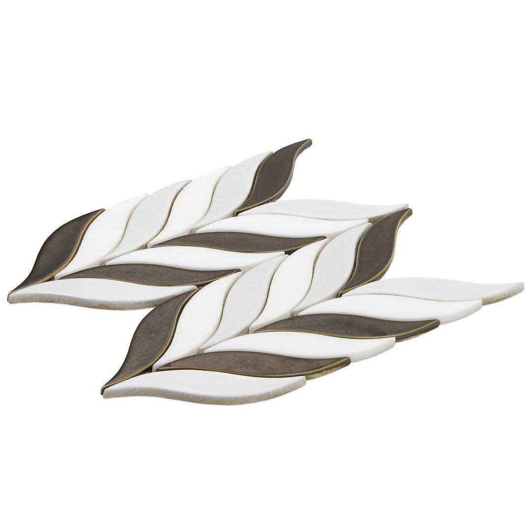 Delphi Sprig 2×22 x 3×22 Ceramic Mosaic Tile Ivy Hill Tile - Inhomebuy