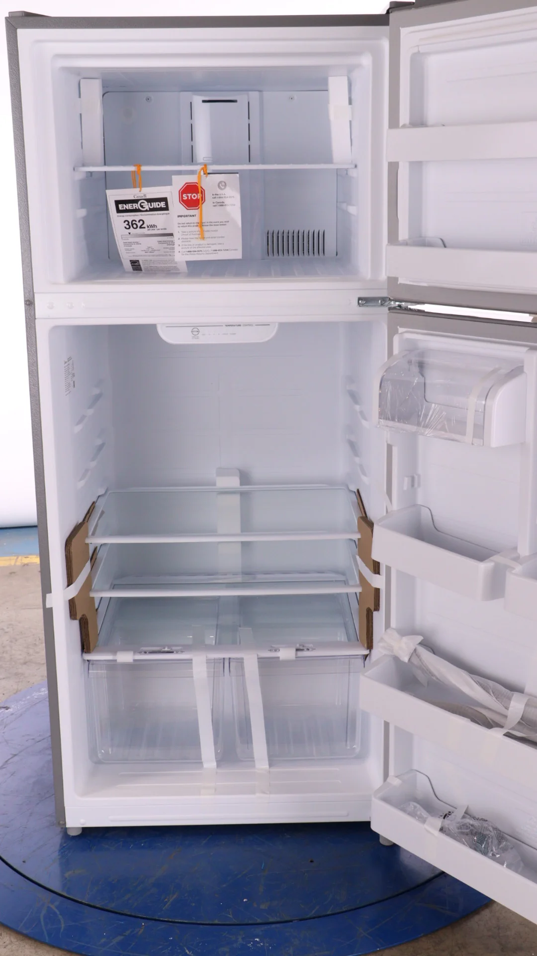 Midea 30 in. 18 cu. ft. Stainless Steel Top Mount Refrigerator - MRT18B2ASL - Inhomebuy