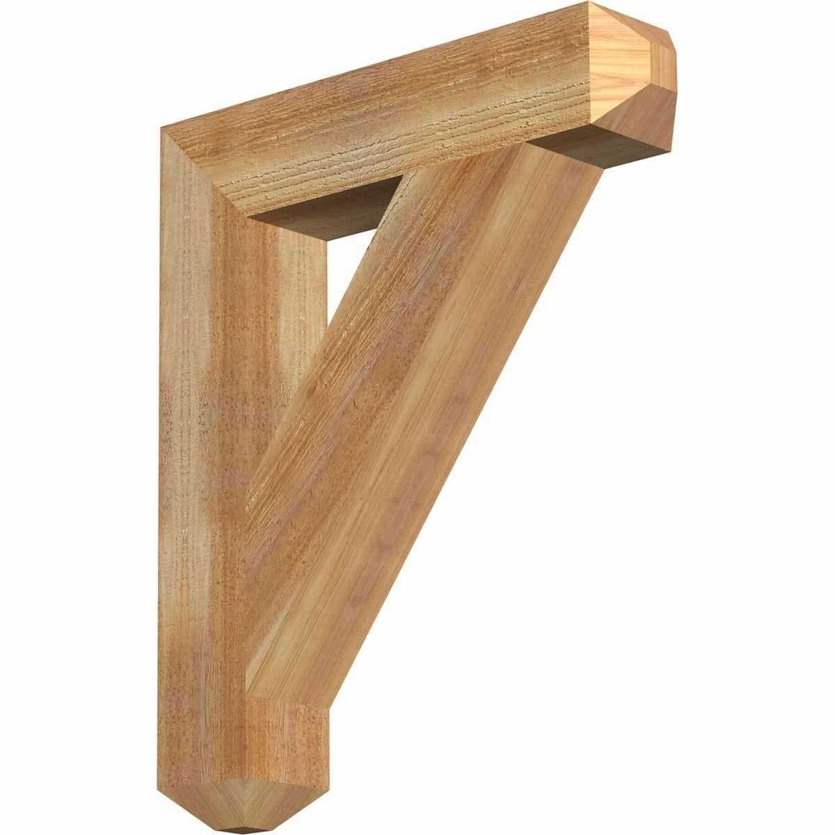 Ekena Millwork 6W x Traditional Craftsman Rough Sawn Bracket - Inhomebuy