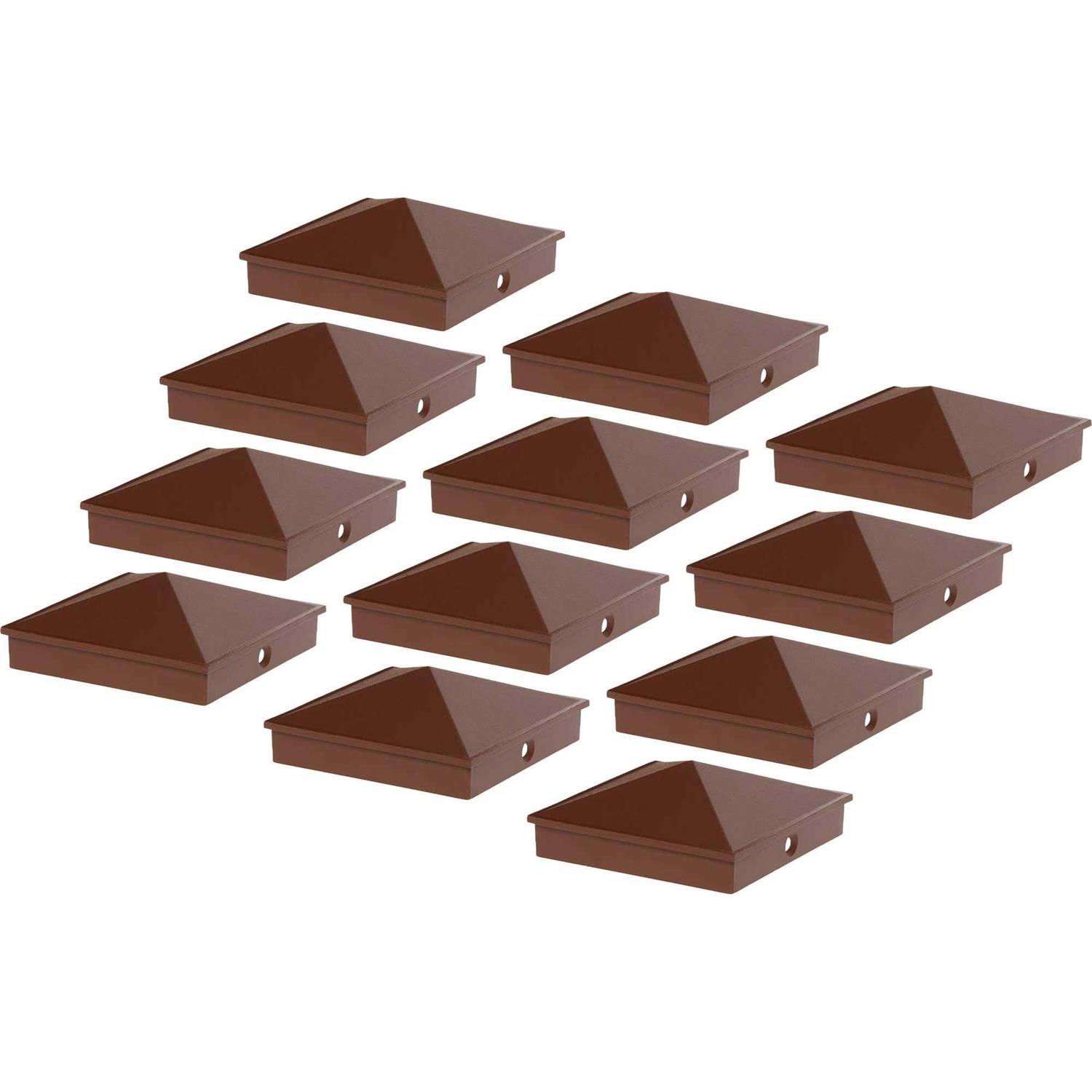 Greenlighting 4×4 Aluminum Pyramid Post Cap Cover for Nominal Wood Posts - Inhomebuy